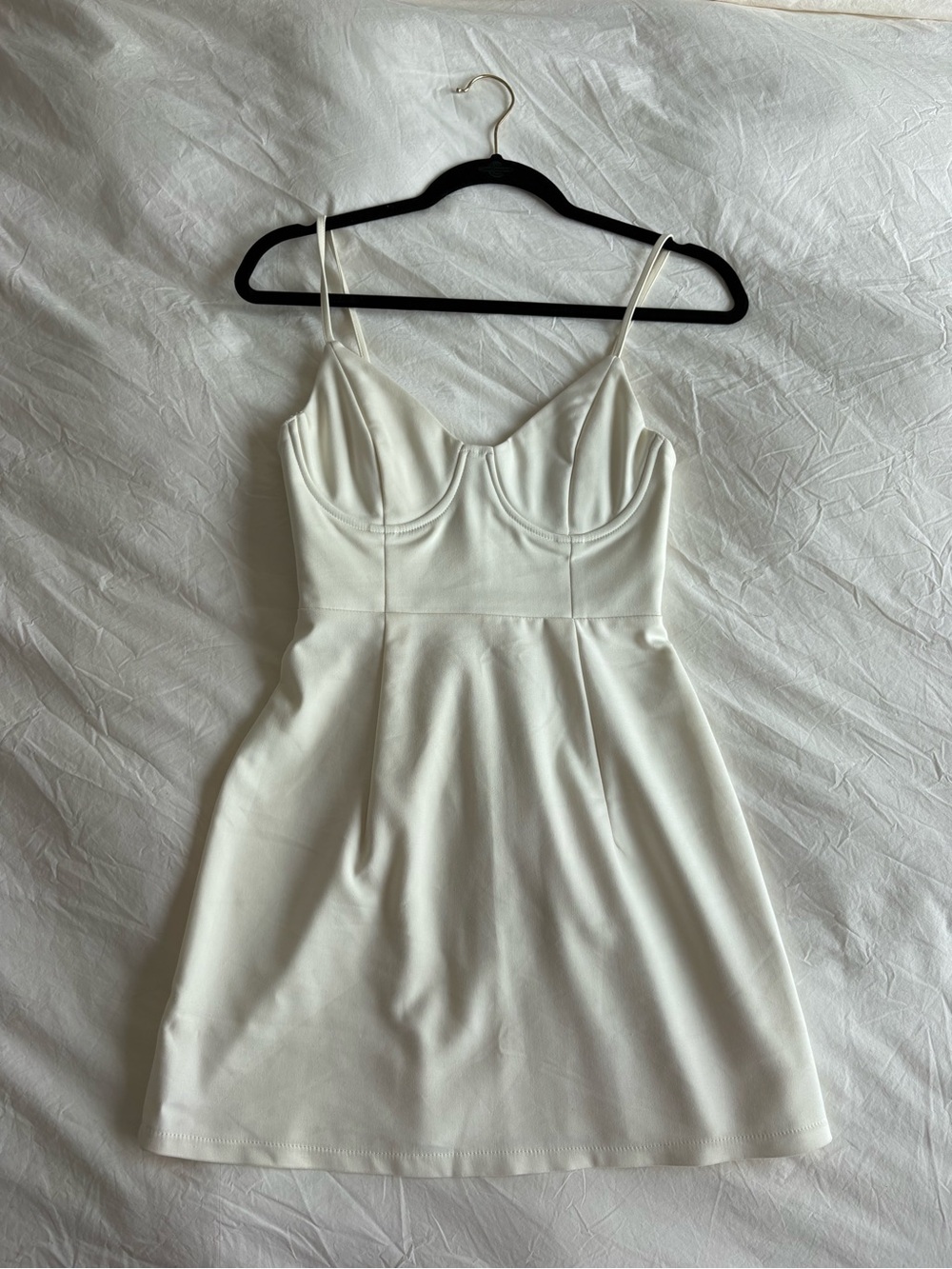 Princess Polly Cream Bustier Mini Dress
